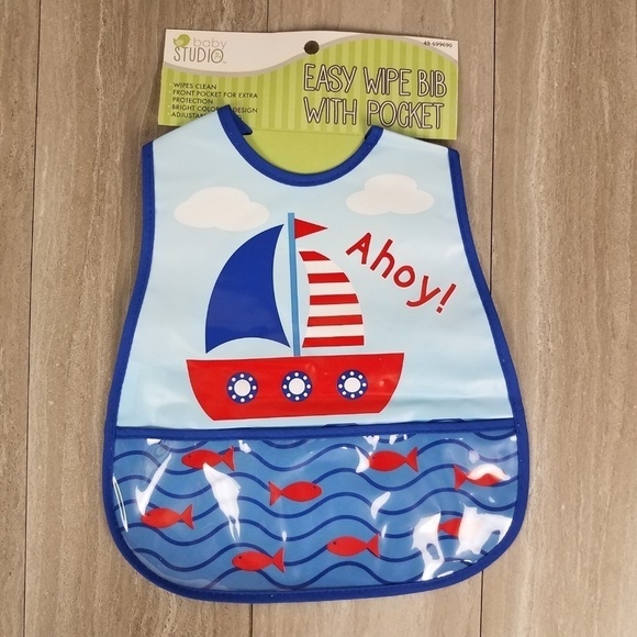 NEW Infant Boys 23m Set 2 Bodysuits and a bib set - Picture 2 of 8